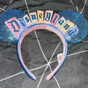 Disneyland Minnie Ears Marque “Disneyland” Sign Headband.